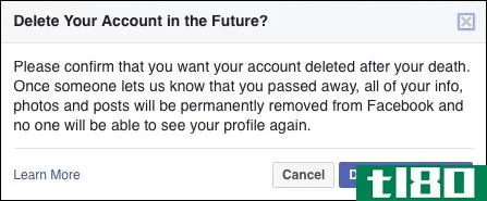 如何设置你的facebook帐户删除或纪念你的死亡