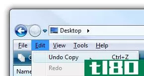使用windows资源管理器中的键盘快捷键撤消意外移动或删除