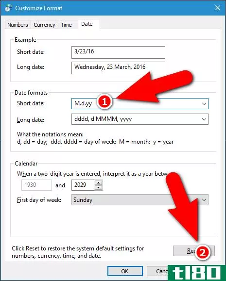 如何在windows10中更改日期和时间的格式