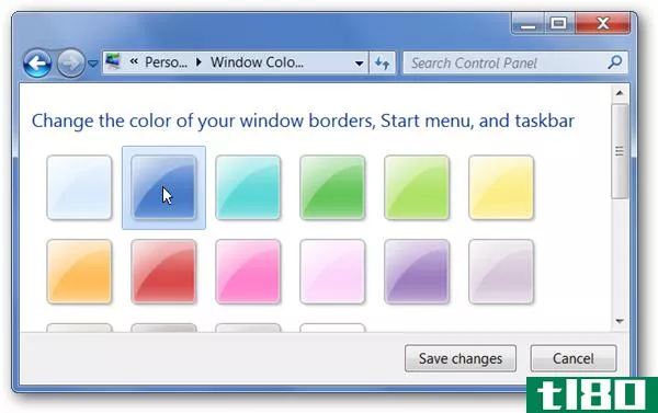如何在没有额外软件的情况下更改windows 7任务栏颜色