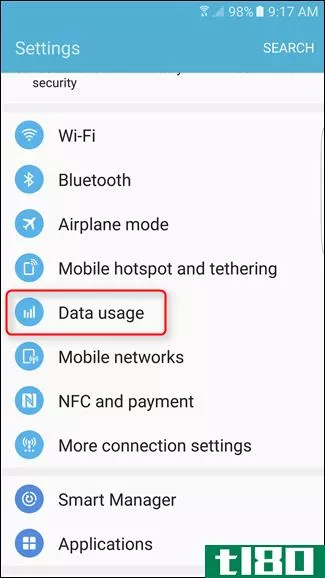 如何在android上限制计费wi-fi网络的背景数据