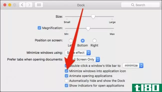 如何将macos应用程序设置为最小化到其dock图标