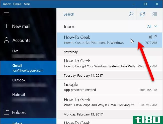 如何在Windows10Mail中禁用邮件预览