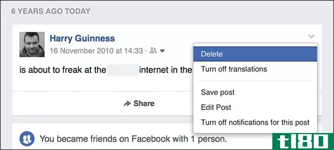 使用facebook的“在这一天”清理你的facebook过去