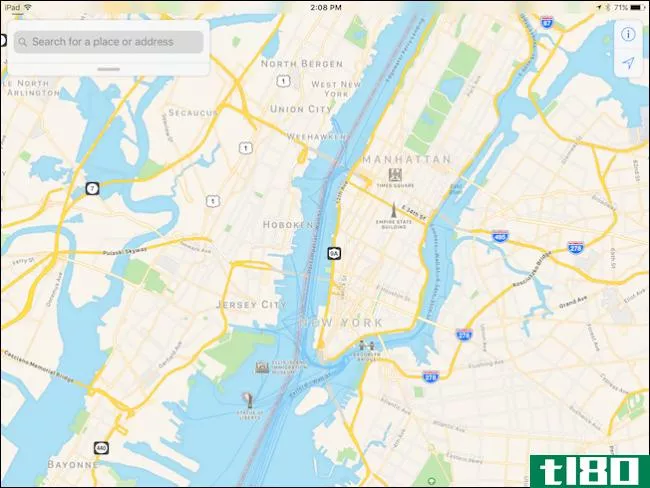 如何在apple maps中查看公共交通路线或卫星图像