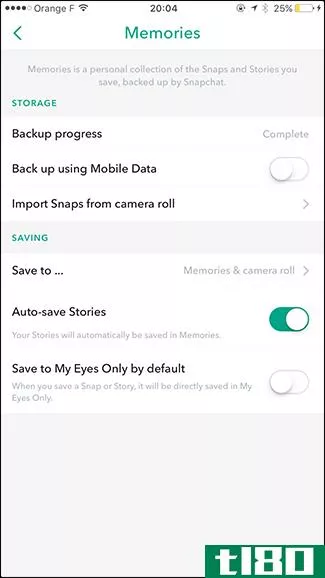 如何自动保存snapchat故事