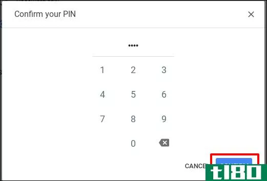 如何用pin解锁chromebook