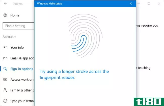 如何使用指纹或其他设备使用windows hello登录到pc