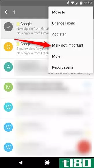 如何仅获取gmail中关心的电子邮件的通知