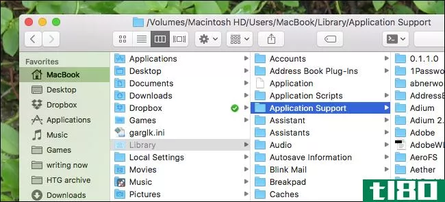 如何访问mac上隐藏的~/library文件夹