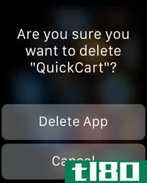 如何从apple watch中删除应用程序