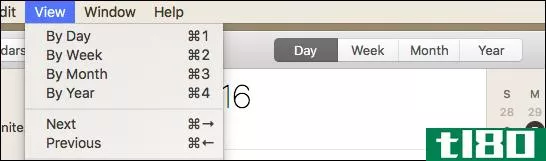如何使用键盘快捷键快速浏览mac日历