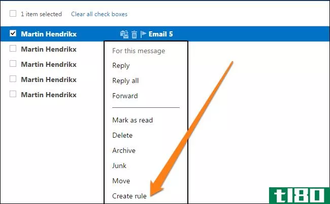 如何使用规则管理outlook.com电子邮件