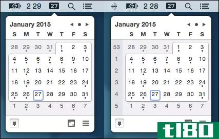 如何在OSX中获得类似windows的弹出式日历