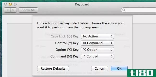 如何在mac上重新映射训练营中的windows键盘快捷键