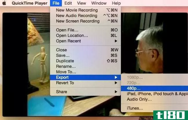 使用mac的quicktime应用程序编辑视频和音频文件
