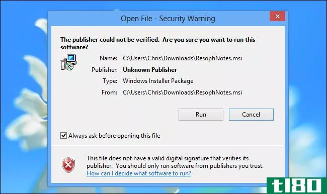 在windows上有50多个潜在危险的文件扩展名