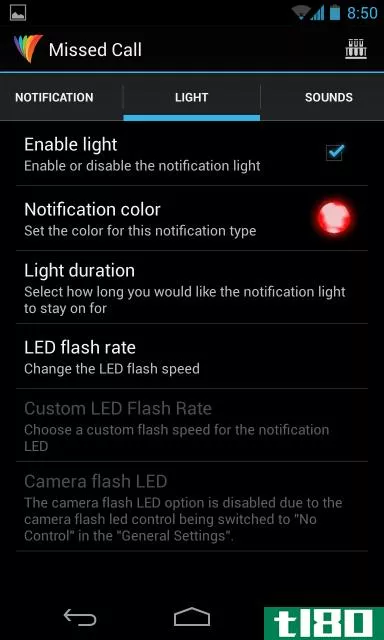 把你的android**的通知指示灯与光流一起使用