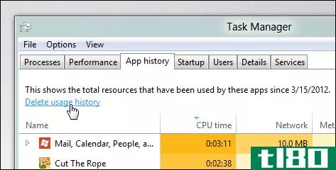 如何在Windows8中删除metro应用程序的使用历史记录