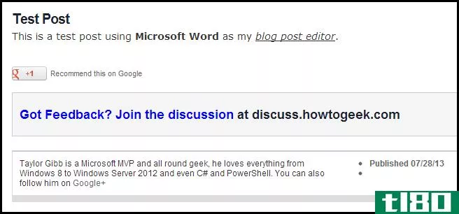 如何使用microsoft word 2013创建博客文章