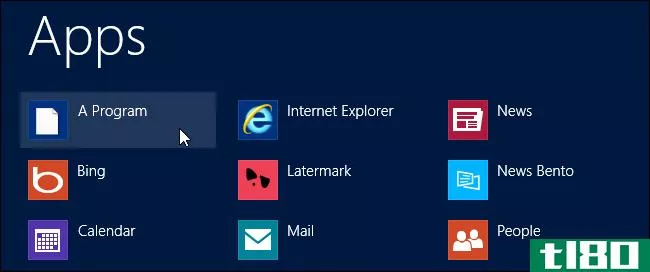 如何组织Windows8上的所有应用程序列表