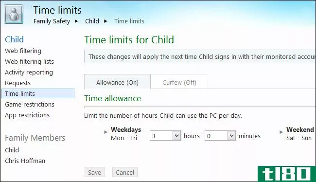 如何在windows 8上监视和控制您孩子的计算机使用情况