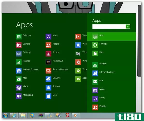 如何在windows 8中获得地铁样式的“开始”菜单和“开始”按钮