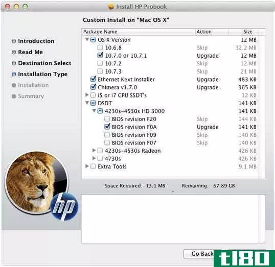 如何在hp probook（或兼容笔记本电脑）上安装mac os x lion