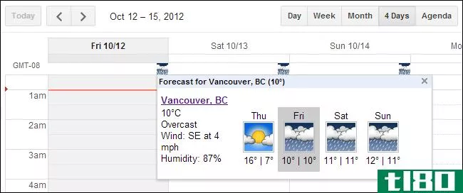如何在谷歌日历中查看即将到来的天气、体育比赛、电视节目等