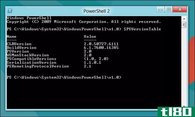 如何在windows 8中同时运行powershell 2和3