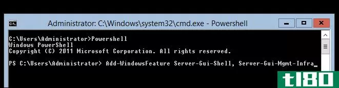 如何在windows server 2012中关闭和打开gui