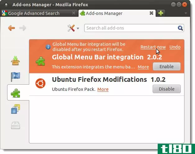 在ubuntu 11.04和11.10中禁用全局菜单（appmenu）