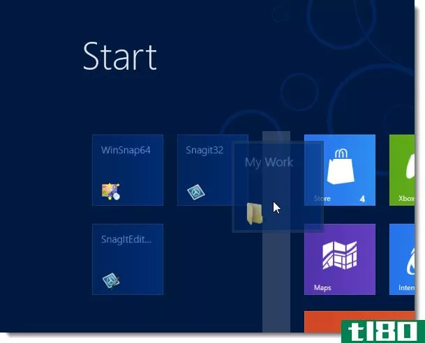 如何在Windows8中将应用程序或文件夹固定到metro开始屏幕