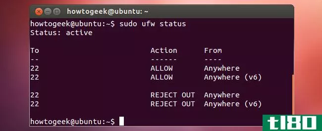 如何配置ubuntu内置防火墙