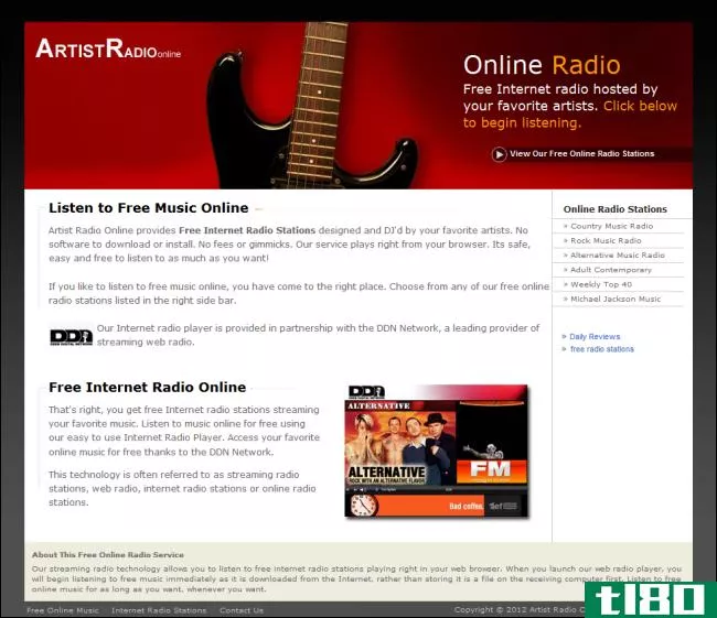 最好的网站收听互联网广播和下载和流免费音乐