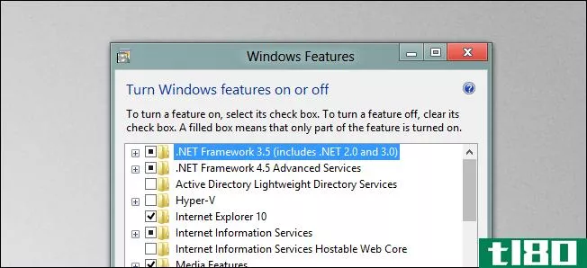 如何在Windows8中轻松安装.NETFramework的早期版本