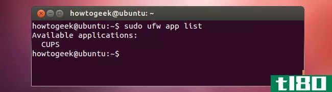 如何配置ubuntu内置防火墙