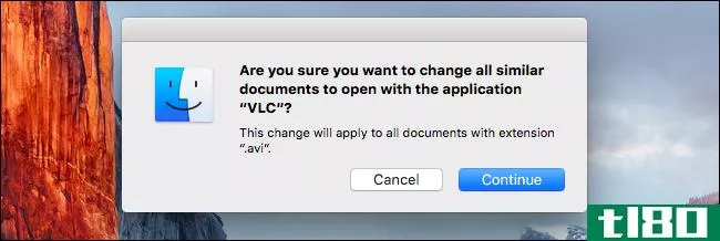 如何在mac os x中更改文件类型的默认应用程序