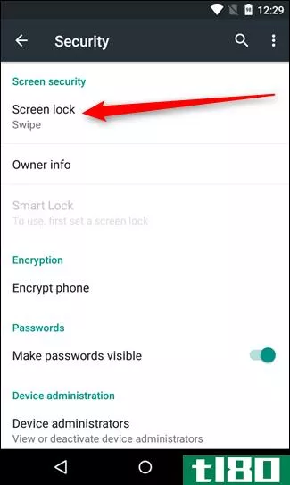 如何使用pin、密码或图案保护您的android**