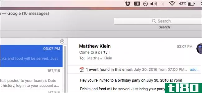 如何在apple mail中关闭联系人和事件建议