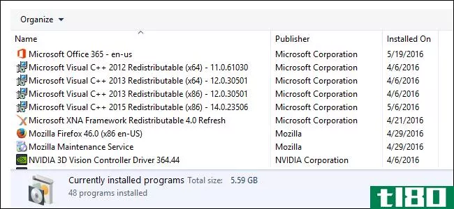 为什么我的电脑上安装了这么多“microsoft visual c++可再发行程序”？