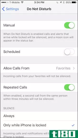 iphone上的“请勿打扰”和“静音”有什么区别？
