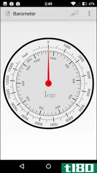 如何使用你的**作为气压计或高度表