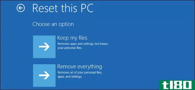 关于在Windows8和Windows10中“重置这台电脑”的所有信息