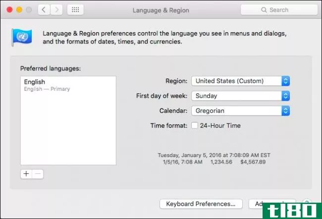 如何更改mac的语言和区域设置