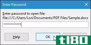 如何在libreoffice中使用所有者和用户密码保护文档和pdf文件