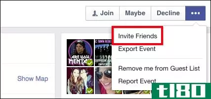 如何邀请所有好友加入facebook活动邀请，或阻止他们