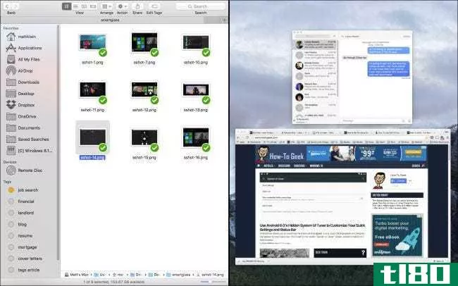 如何使用OSX新的拆分窗口视图