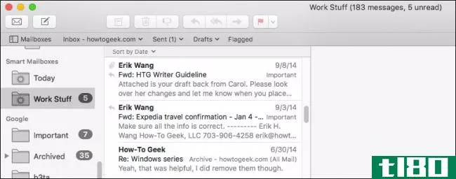 如何在apple mail中使用智能邮箱组织电子邮件