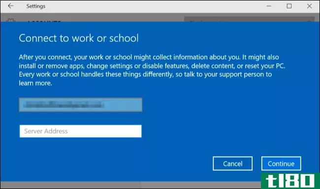 如何将工作或学校帐户添加到具有工作访问权限的windows
